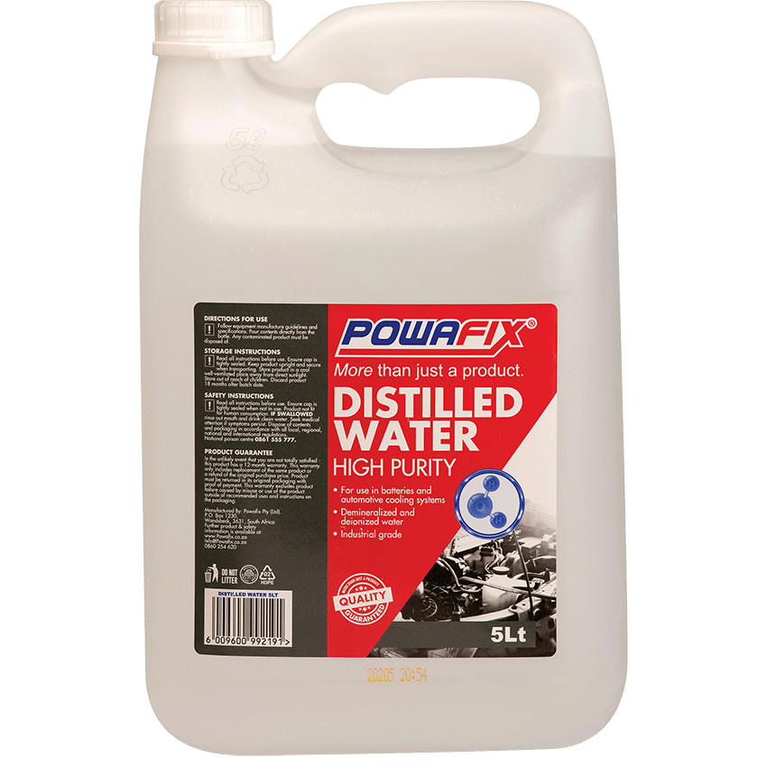 POWAFIX Distilled Water - 5L