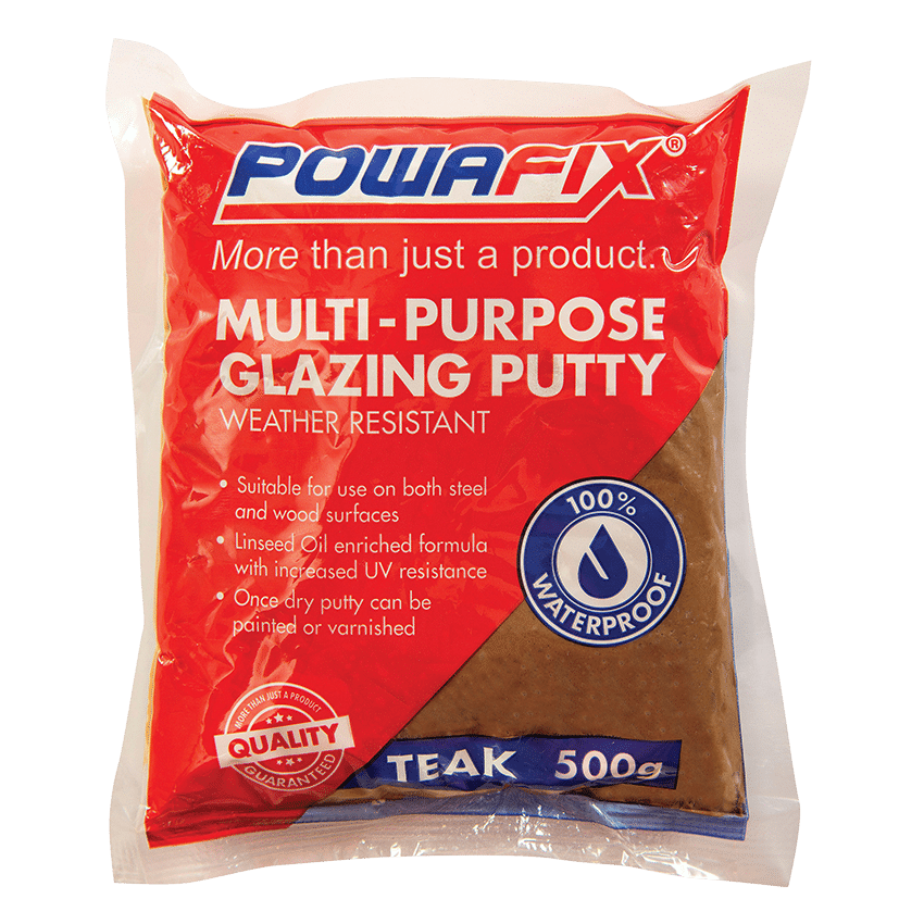 POWAFIX Putty Packet - 500G, Teak