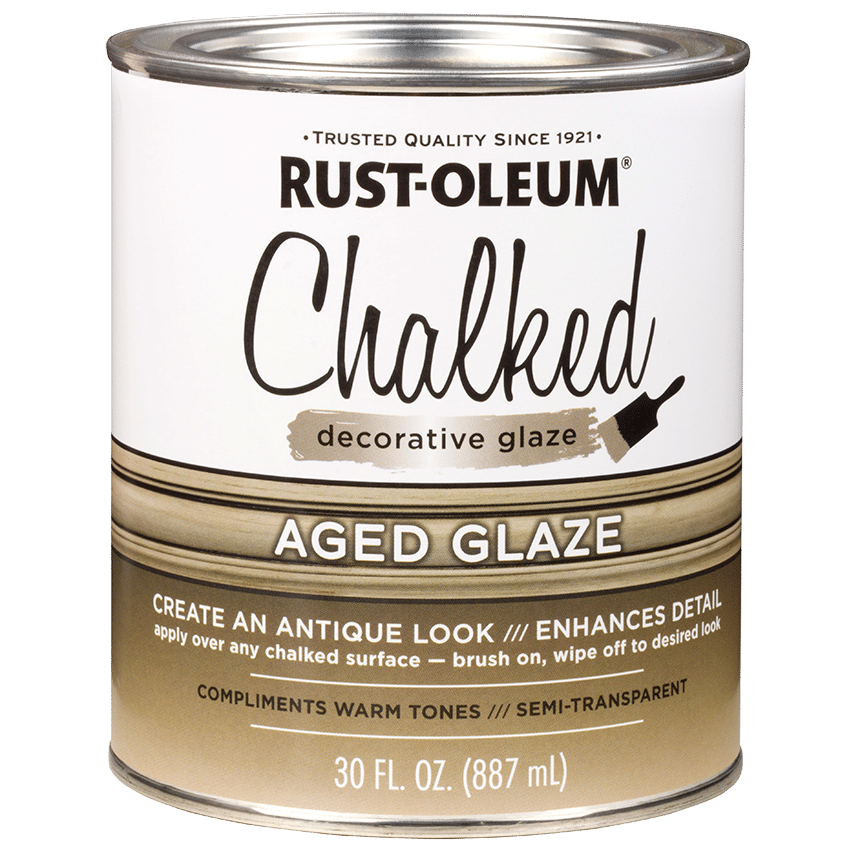 RUST-OLEUM Chalked Paint - 887ML - Aged Glaze Brown