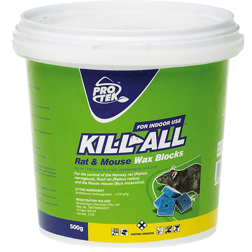 PROTEK Rodenticide Kill All Wax Blocks - 500G