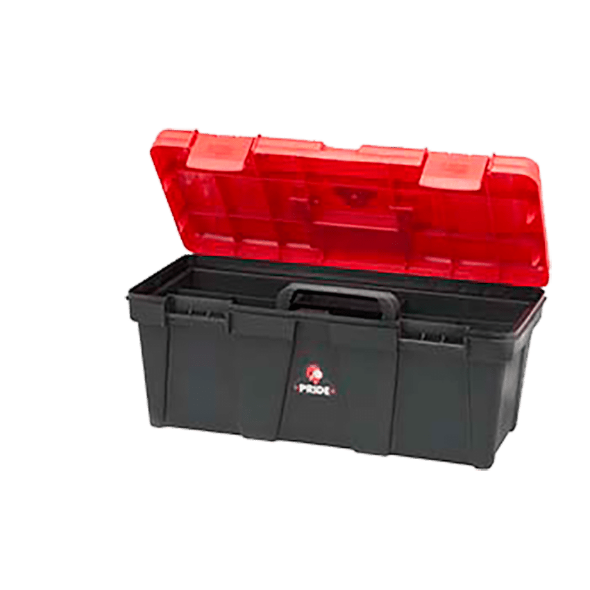 MTS Pride Plastic Toolbox - Red/BLACK - 56CM