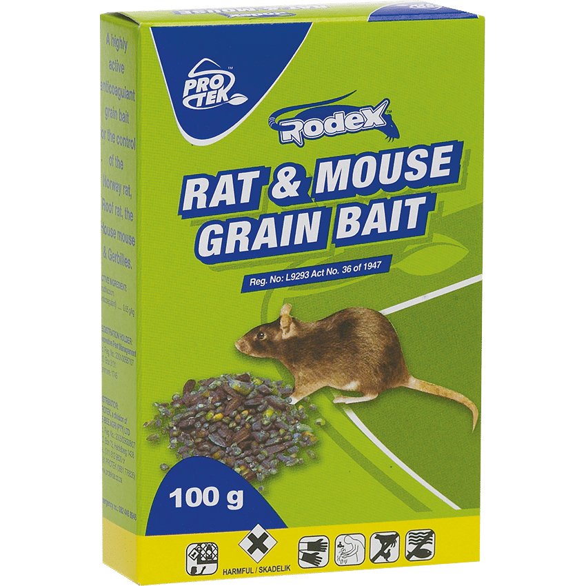 PROTEK Rodenticide Rodex Rat & Mouse Grain - 100G