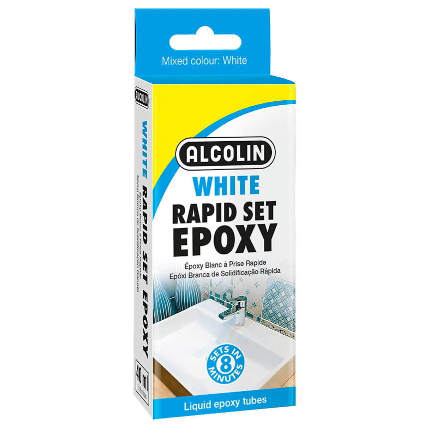 ALCOLIN Adhesive Epoxy Liquid Rapid Set 40ML - White