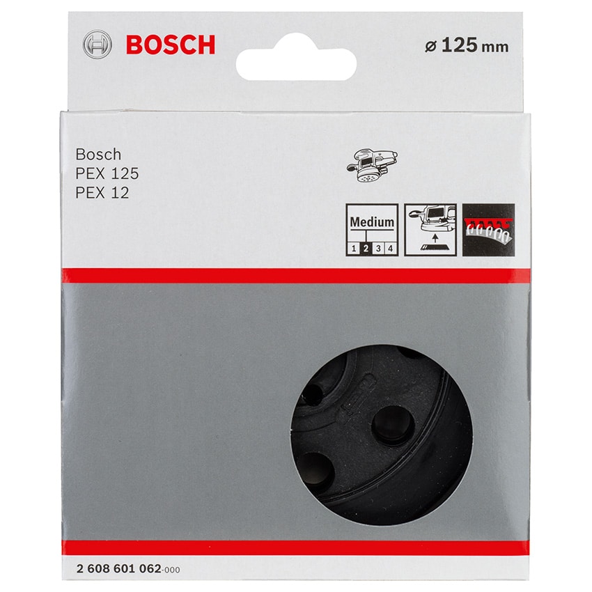 BOSCH Sanding Pad 125MM Med Hard 2608601062