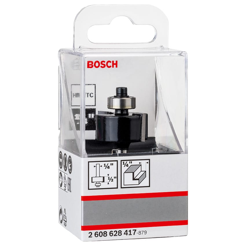 BOSCH Bit Router Rabbeting 1/4IN 12.7X54MM