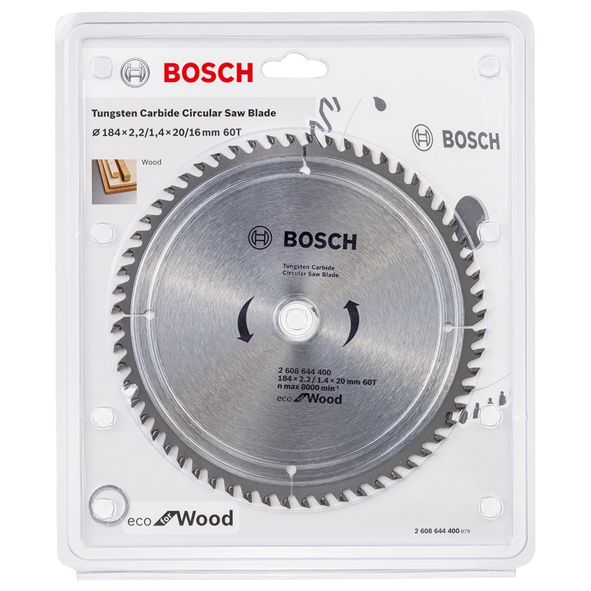 BOSCH Blade Saw Eco Wood 60T 184X20X2.2/1.4MM