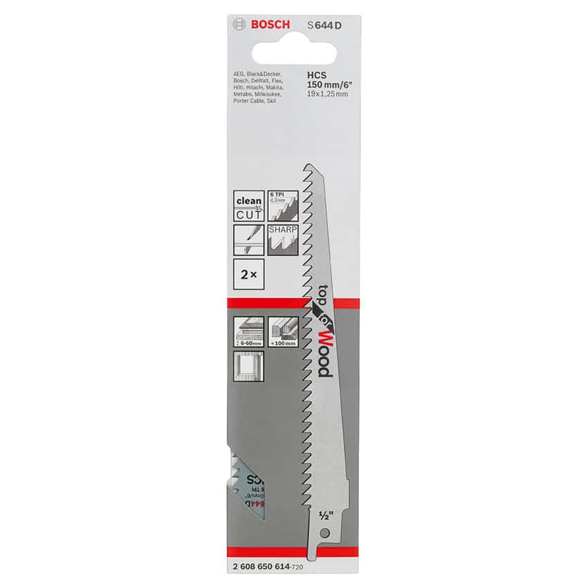 BOSCH Blade Saw Hcs Wood S 644 D Top 2PK