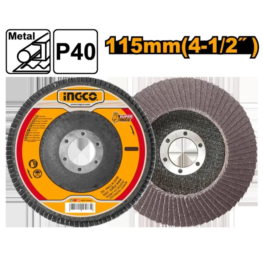 INGCO Disc Flap 115MMX22MM P40 Ingco-FD1151