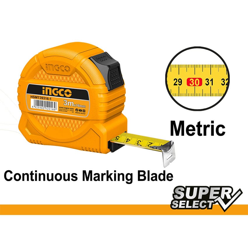 INGCO Tape Measure Abs 3MX16MM