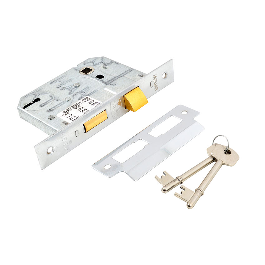 SANLIC Jaguar Lock Body - Chrome Plated - Sabs - 4