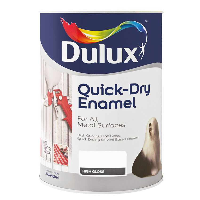 DULUX Quick Dry Enamel - 1L - White