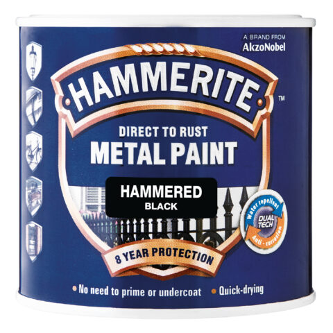 Hammerite Hammered 1L Black