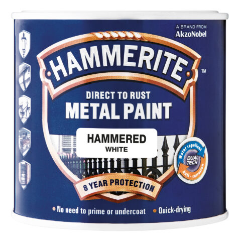 Hammerite Hammered 1L White