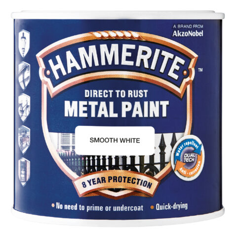 HAMMERITE SMOOTH 1L WHITE