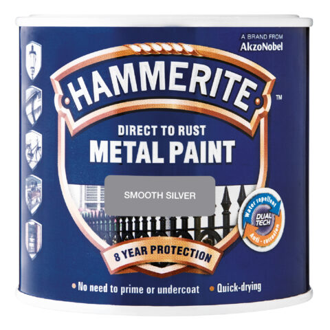 HAMMERITE SMOOTH 1L SILVER
