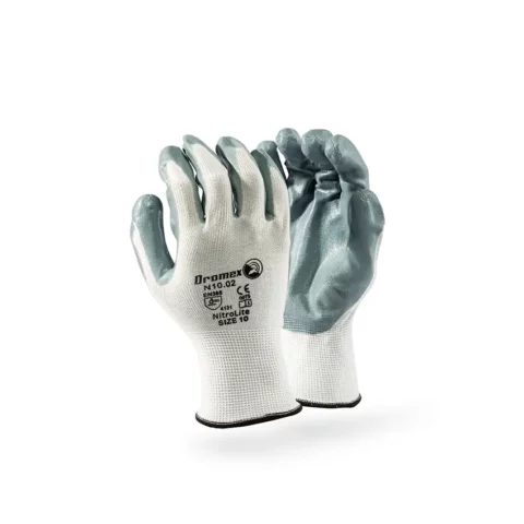 DROMEX Gloves Nitrolite Palm Grey 8