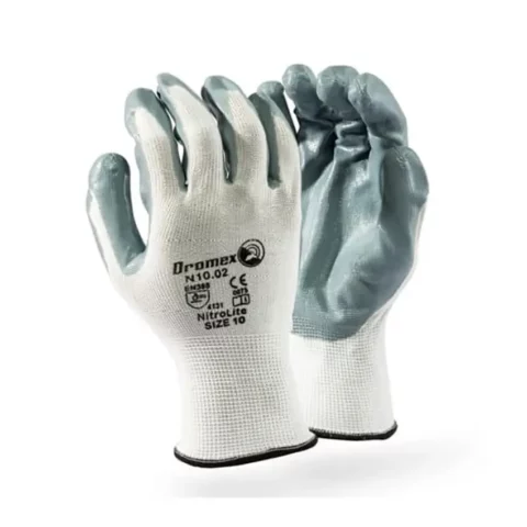DROMEX Gloves Nitrolite Palm Grey 10