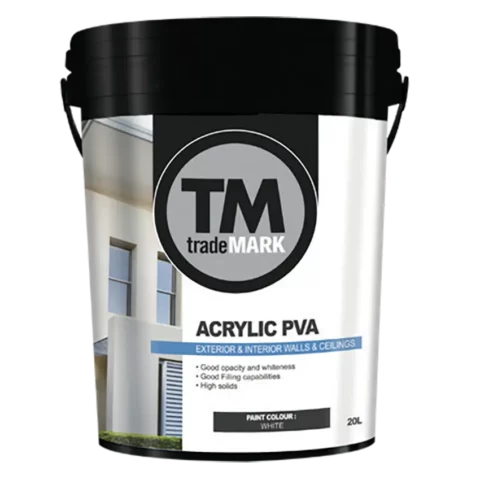 Trademark ACRYLIC PVA 20L WHITE