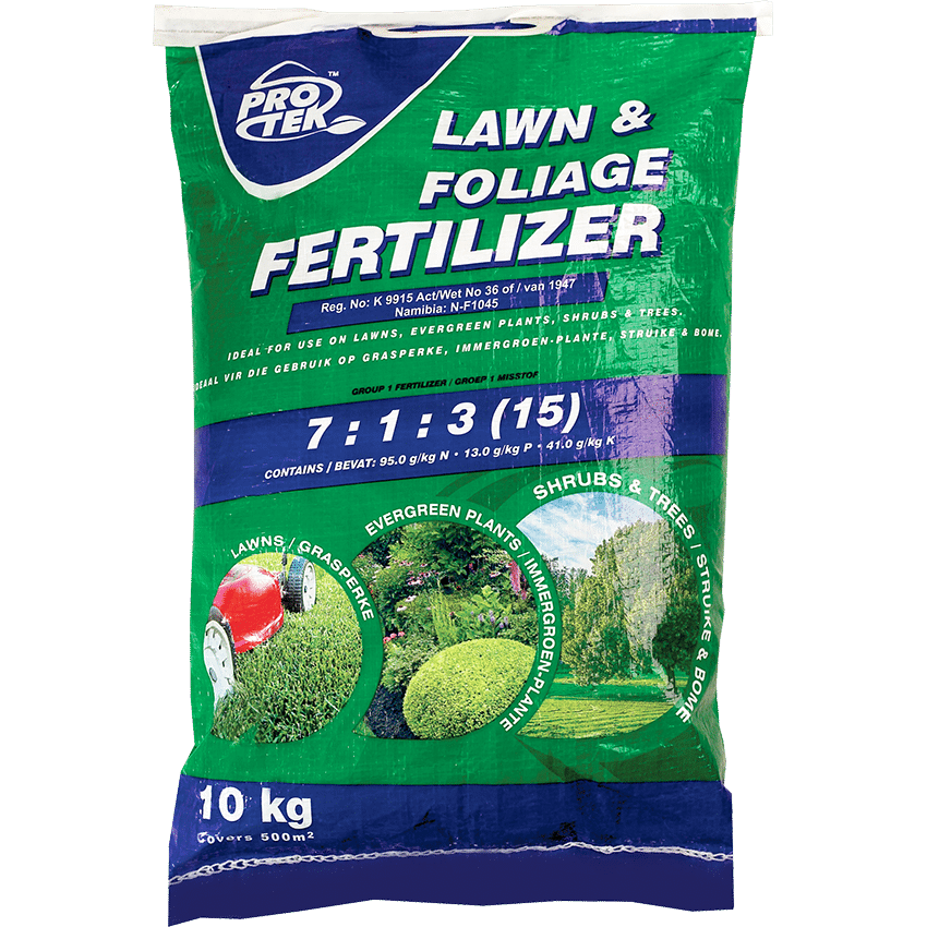PROTEK Lawn & Foliage Fertiliser 7:1:3 (15) 10kg