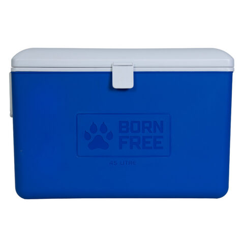 BORN FREE 45L Insulated Cooler Box with 6-Can Soft Bag and 2 Ice Bricks