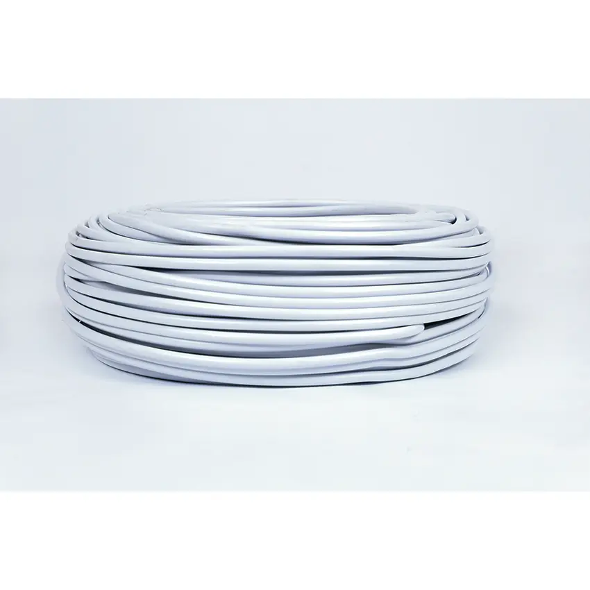 KAMAROSSI TWIN & EARTH FLAT 2.5MMX2C+E 100M WHT