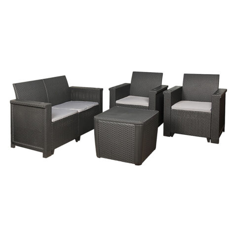 CONTOUR Jabulani 4-Piece Patio Set Charcoal