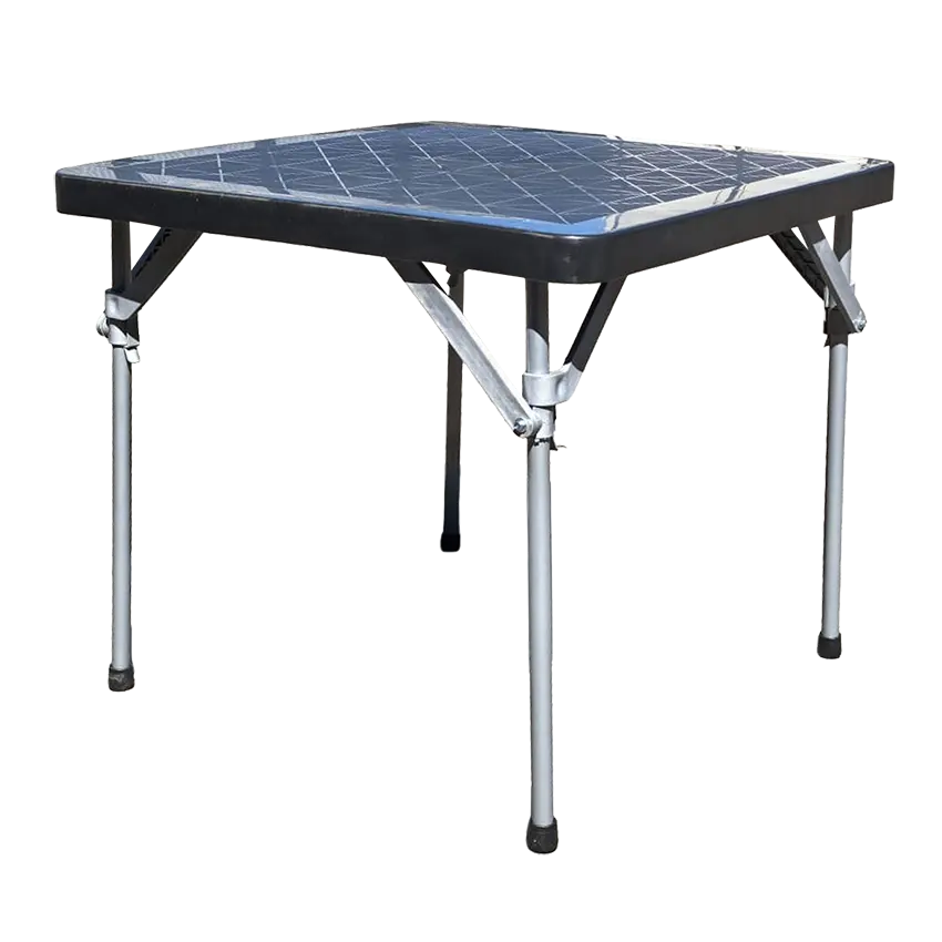 SWAN SQUARE FOLDING TABLE BLACK 800X800MM