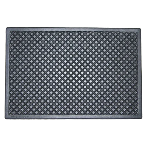 MOTO-QUIP Rubber Mat, 50cm x 35cm, Black
