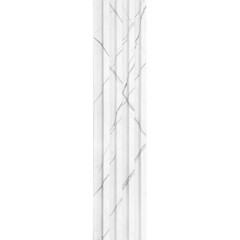 WPC 4 Flute Wall Panel - White Enigma - 160mm x 22mm x 2.9m