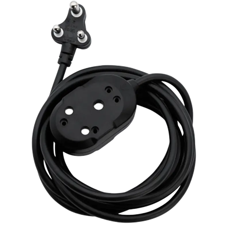 APEX Extension Cord, 10m, 10A, 1.0mm x 3-Core, Black