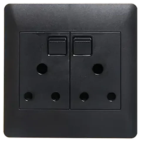 APOLLO Double Socket Saphire Black