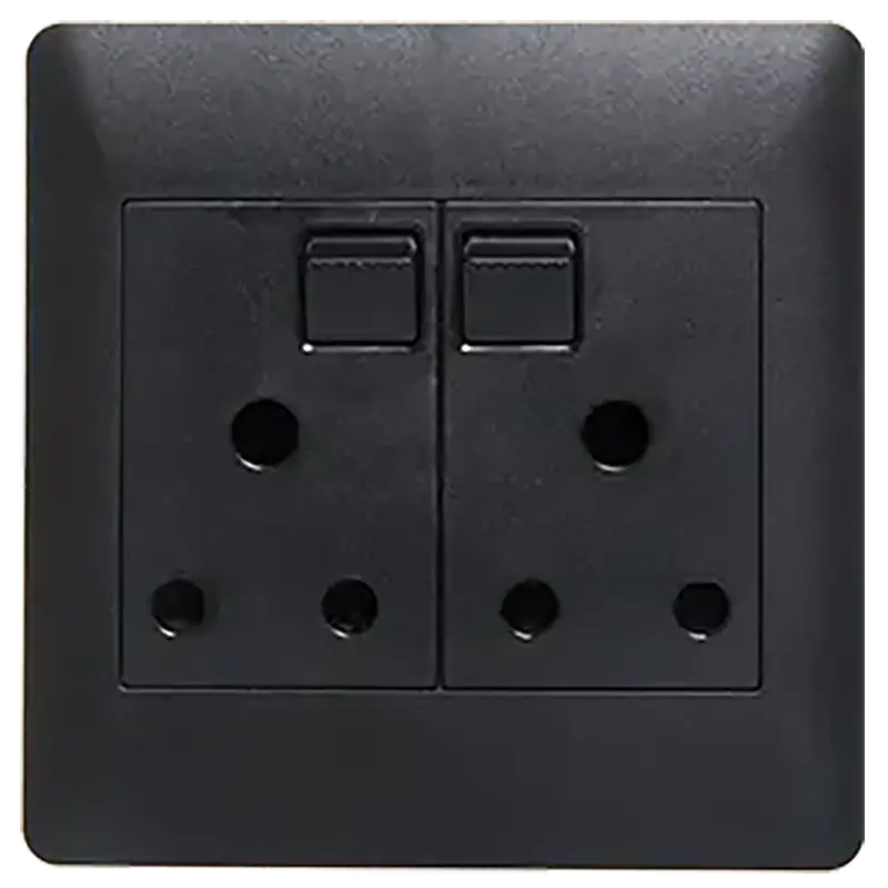APOLLO Double Socket Saphire Black