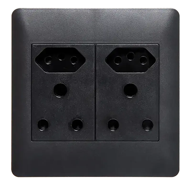 APOLLO Double Socket Saphire Black