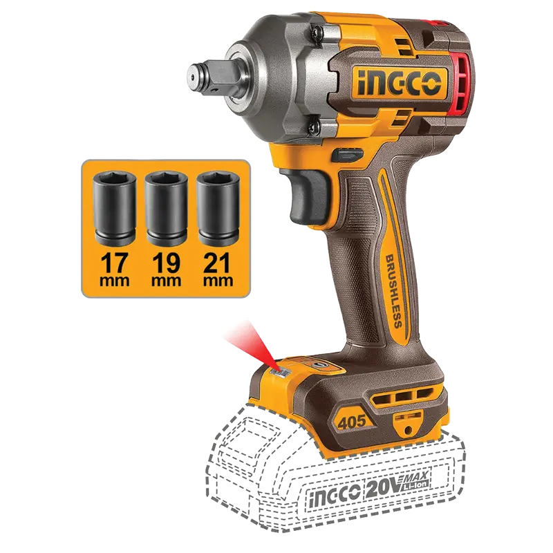 INGCO IMPACT WRENCH LITHIUM-ION 20V 230NM