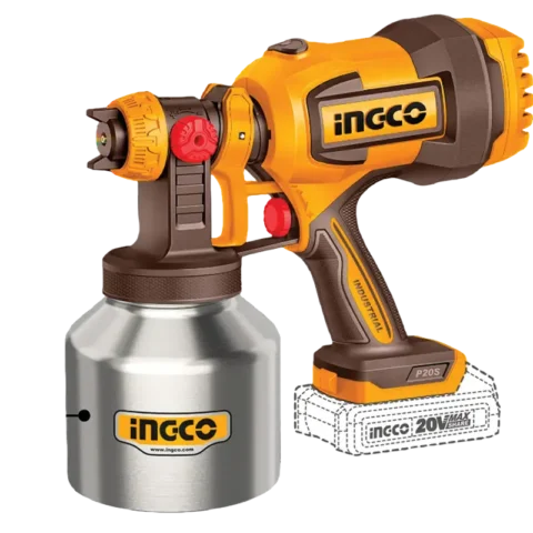 INGCO SPRAY GUN CORDLESS 20V 800ML S/S