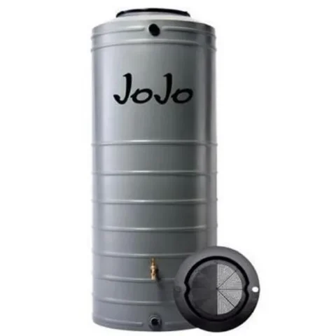 JOJO Slimline Water Tank, 1000L, Cloudy Grey