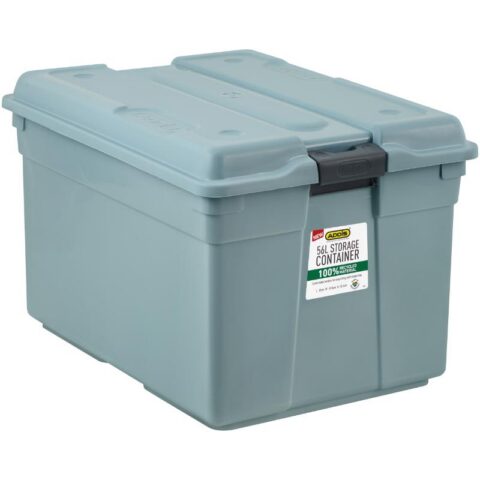 ADDIS 56L Storage Box with Lid Fern Green