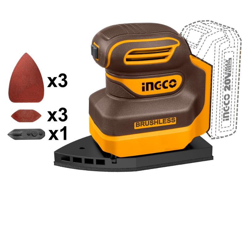 INGCO 20V CORDLESS SANDER PALM