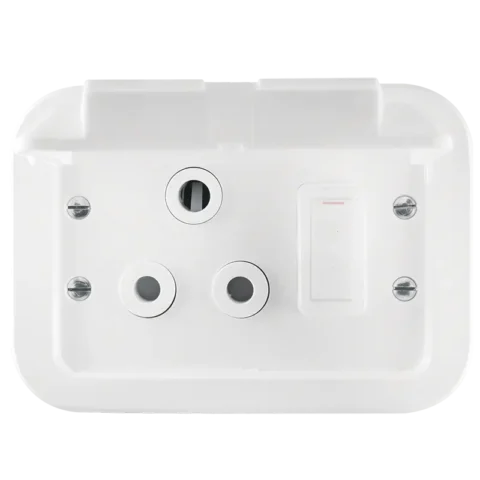 CRABTREE Classic Waterproof Single Socket 16A White
