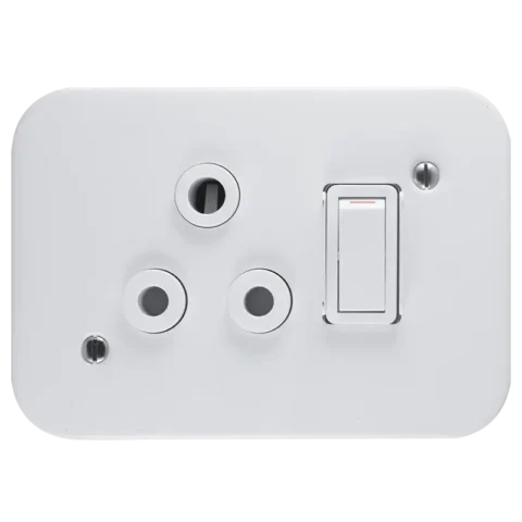 CRABTREE Classic Single Industrial Socket 16A White