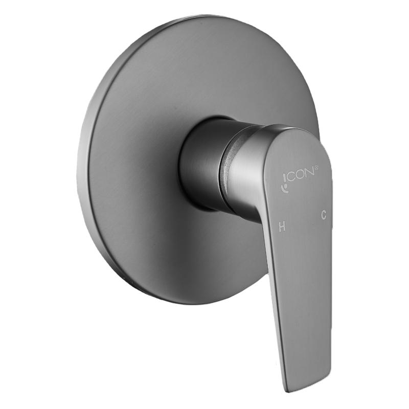 LUNALUX Concealed Shower Mixer Gun Metal