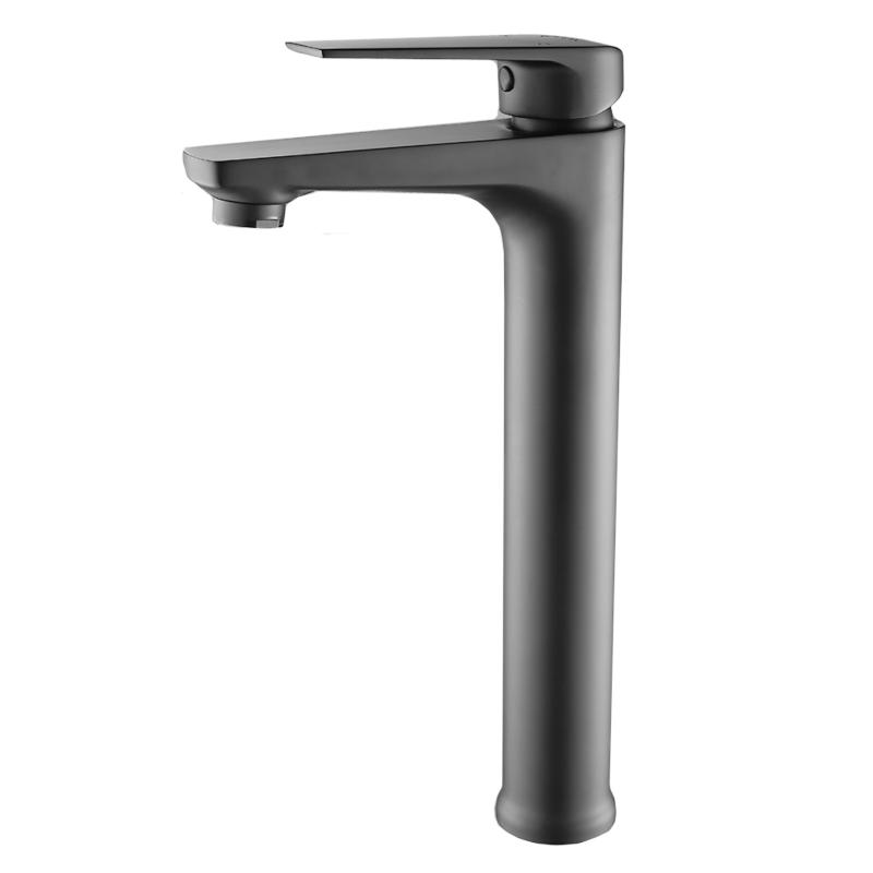 LUNALUX Raised Basin Mixer Gun Metal